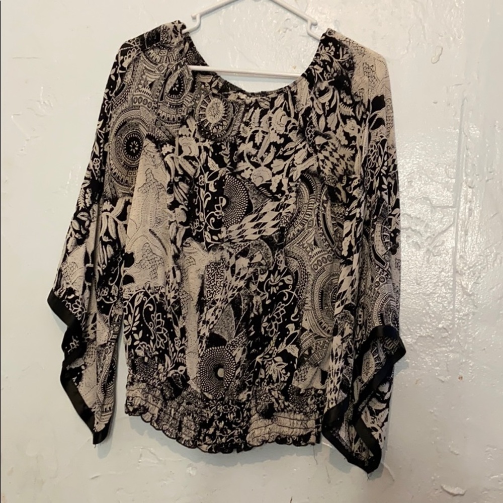 Dress Barn Black and White Top